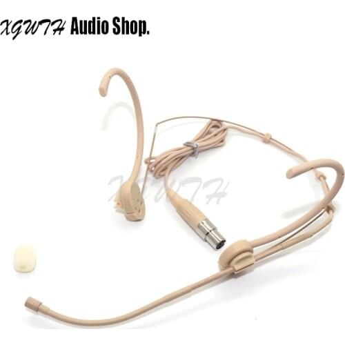 Omnidirectional Foldable Headset Microphone Condenser Mic for Sennheiser Audio-Technica MiPro AKG Shure Samson Mini 3pin 4pin