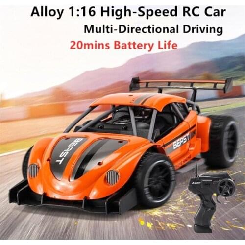 1:16 High Speed RC Drift Racing Car 2.4G 20mins Alloy Model Racing Car Electric Childrens Toy Remote Control Racing Car Gift