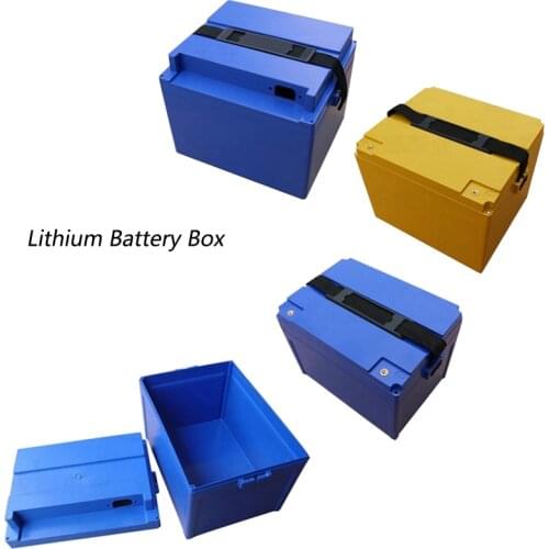 12V 24V 48V 60V 72V 20A 12A Li-ion LiFepo4 Lithium Battery Box 18650 Li-ion Battery Pack Plastic Case Electric Bicycle E-bike