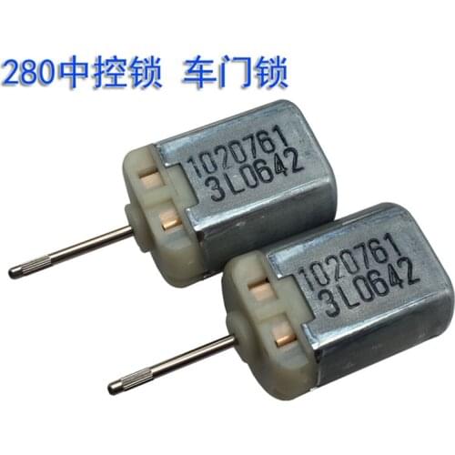 2pcs High Speed Motor DC 12V 11750rpm Long Shaft Length 37mm Electric Mini Motors 12 V Volt DIY Car door Lock FC-280SC-20150