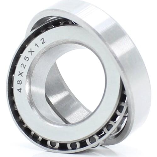 25*48*12 mm 1PC Steering Head Bearing 254812 Tapered Roller Motorcycle Bearings