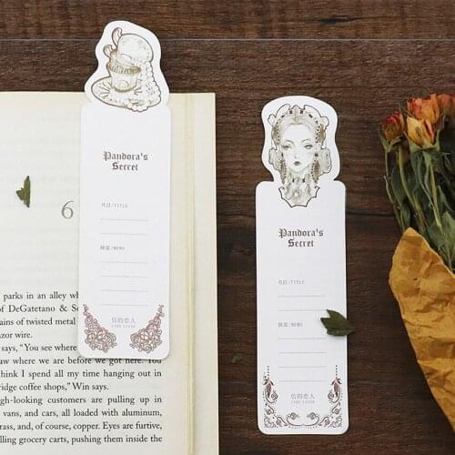 30Pcs/pack Kawaii Pandoras secret Bookmark Animals Book Markers Paper Clip For Kids Gift School Stationery Supplies