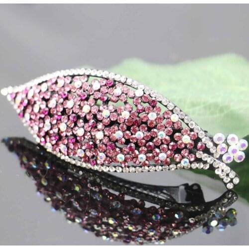 34*97mm Wedding Headdress Headband Headpiece Head Bands Crystal Hair Accessory Clamps Rhinestone Fashion Jewelry Making Design