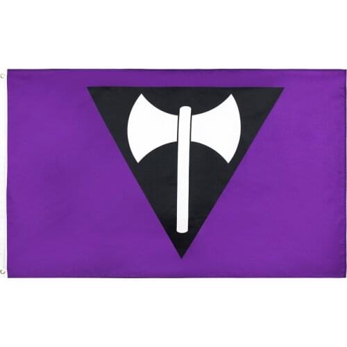 3x5ft/90x150cm LGBT Butch Lesbian Pride Labrys Flag