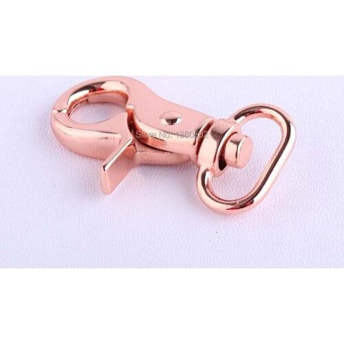 5pcs/lot 56mm Rose gold top grade metal Swivel Snap Hooks Clasps Clips for backpack key chain