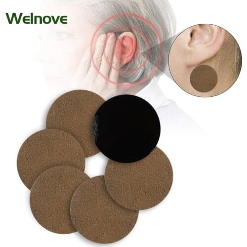 6Pcs/bag Herbal Extract Ear Tinnitus Patch Ear Pain Relief Hearing Loss Protection Stickers Medical Plaster Ear Health Care