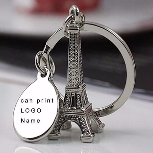50pcs/lot Key Holder Eiffel Tower Keychain Wedding Favors And Gifts Souvenirs Key Ring For Event & Party Supplies