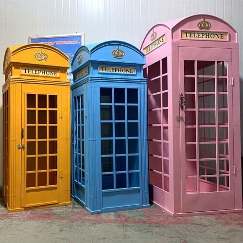 British wind red phone booth furnishing articles mall pr