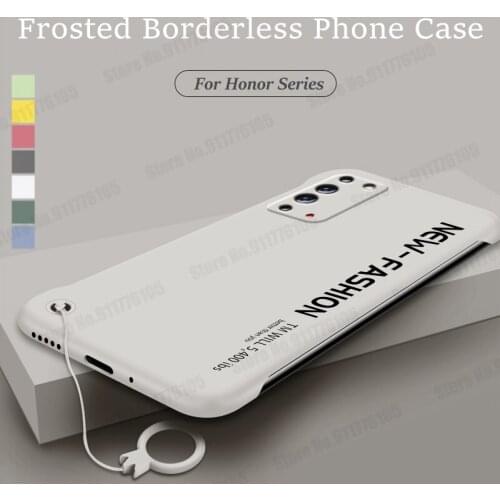 Candy Color Hard PC Frameless Shockproof Case For Honor X10 Max V40 PLAY 4T Pro 30S 20 Plus Ultra Thin Matte Printing Phone Case