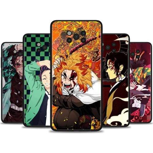 Demon Slayer Funda For Poco X3 M3 Pro NFC F1 Shell for Mi Note 10 Pro Coque for Mi CC9 Pro CC9E A3 A2 Lite Para