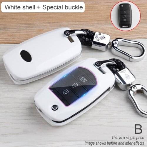 ABS Carbon FibeCar Remote Key Cover Case For KIA Sid Rio 3 K2 Ceed Cerato K3 Sportage 4 Picanto K5 Optima Sorento Forte Stinger