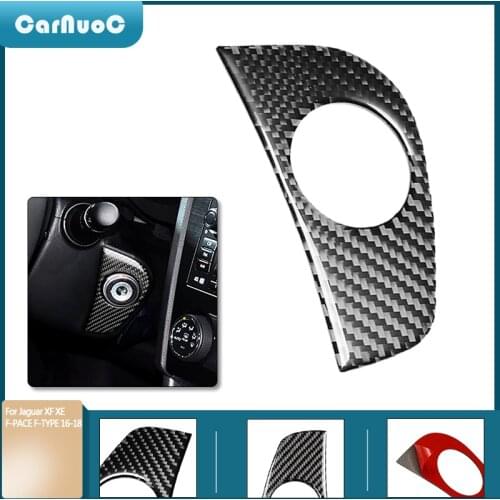 For Subaru Forester XV Crosstrek WRX STI 2015 - 2019 Car Interior Styling Carbon Fiber Start Switch Trim Cover Sticker