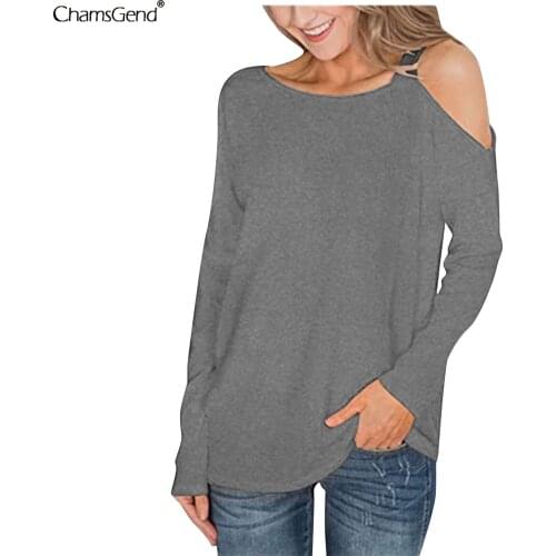 Simple Sexy Off Shoulder Tops Spring Autumn Women Casual Y2k Top Long Sleeve Loose T Shirts Female Pullover Camisetas Mujer