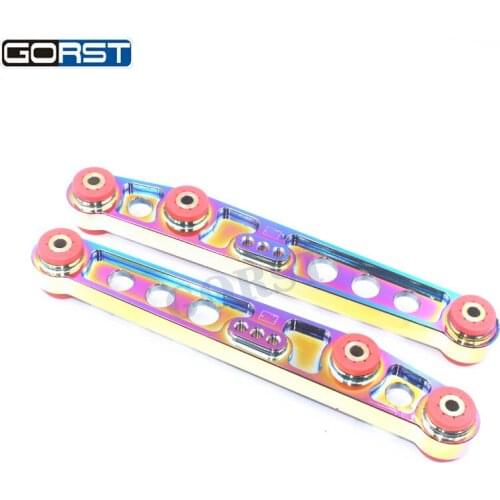 RACING REAR LOWER CONTROL ARMS FOR 96-00 CIVIC (EK Chassis) NEO-Chromatic plating AF-BB02EK-7C