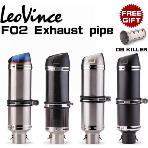 Motorcycle exhaust pipe modification NINJA400 GSX-R150 R1R3 round exhaust pipe leo F02