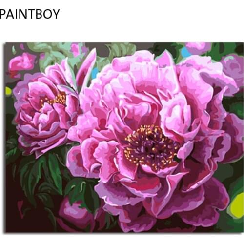 PAINTBOY Framed Pictures Painting By Numbers of Sunflower Handwork Canvas Oil Painting Home Decor For Living Room