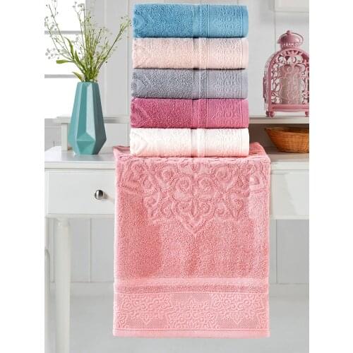 Premium 6 Pcs Towel Set Hand Towels And Face Towels 100% Cotton Turkish Quality Luxury Super Soft and Highly Absorbent towels