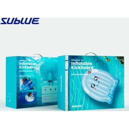 Sublue White Shark Tini Inflatable Floating Board Water Power Surfing Skateboard Swimming Booster Propeller Adult Children