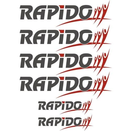 For RAPIDO aufkleber sticker wohnmobil camper wohnwagen caravan 6 Sticker Pieces Car Styling