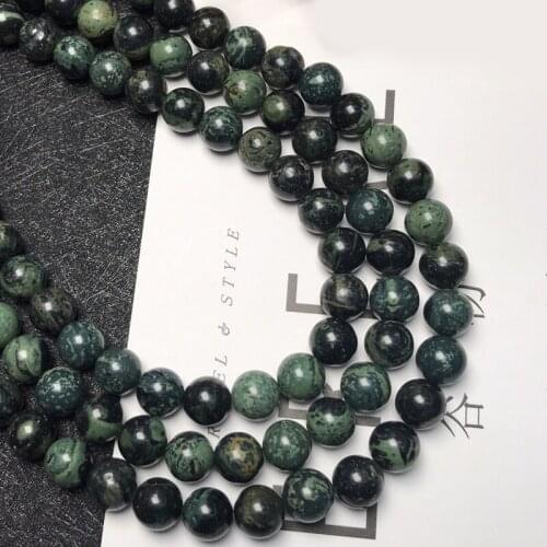 Natural Kambaba Jasper Rhyolite stone beads smooth round needlework For Jewelry Making DIY Bracelet Necklace