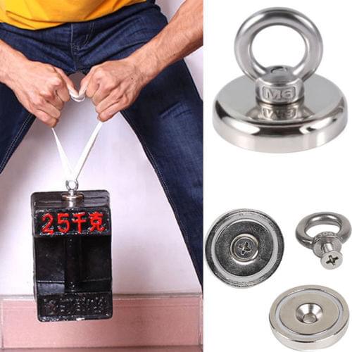 Panel Carriers 14-28KG Recovery Neodymium Ring River Fishing Salvage Tool Detachable Magnet Detecting 5 Sizes