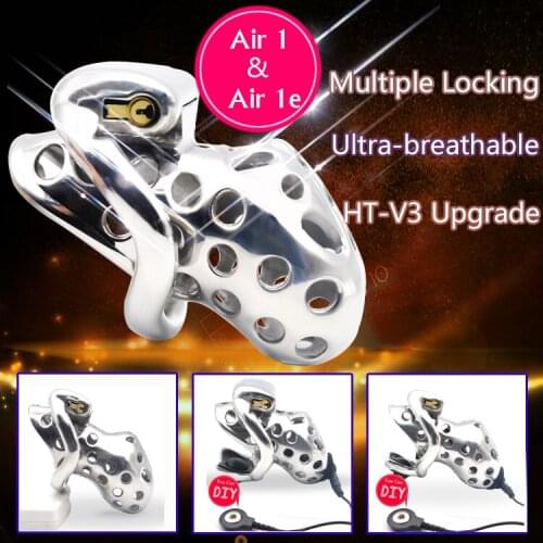 Penis Imprisonment 316 Stainless Steel Venting Hole Design Male Chastity Device Cock Sex Toys Kidding Zone Metal Air 1/Air 1e