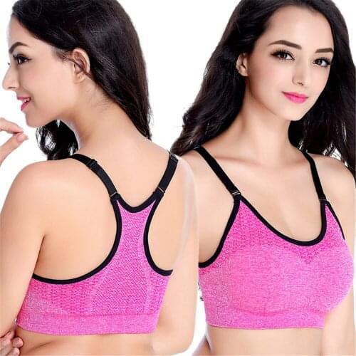 Professional shock-proof non-rims running vest, large size non-trace adjustment gathered sleep sports bra underwear D6199
