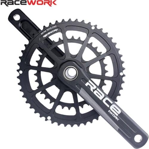 Road Race Bike Crank 50-34T MTB Bicycle Crankset 170mm Aluminum Alloy BMX Crank Square Hole 52-36T Speed Chainwheel Parst