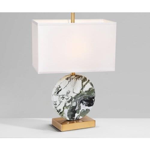 Modern minimalist table lamp creative model room coffee table study living room bedroom bedside marble table lamp