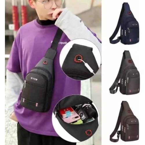 ZK20 Tool Bag Breast Package Men Shoulder Crossbody Bag Leisure Waterproof Hard-Wearing Oxford Cloth Cross Body Chest Bag Travel