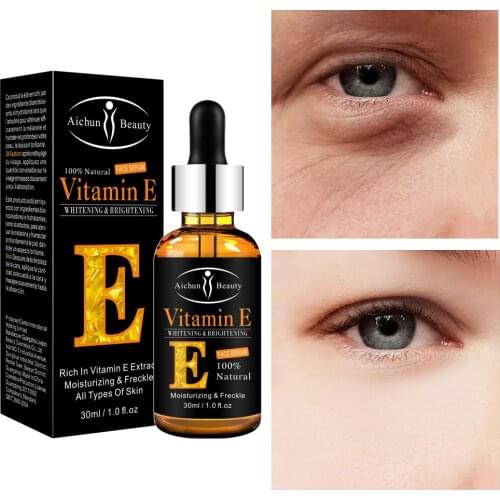 30ml Eye Serum Vitamin E Serum Anti-Wrinkle Anti-Age Whiten Lightening Dark circles Eye Care Essence Against Puffiness And Bags