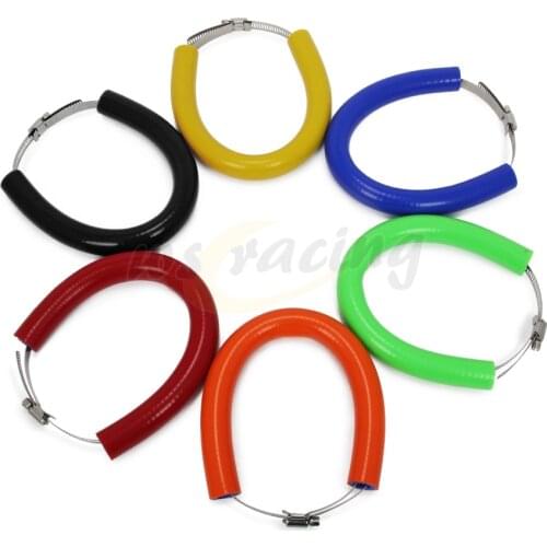 Universal Silica Gel Stainless Steel Adjustable Exhaust Pipe Heat Shields For KTM Kawasaki Yamaha Over 250CC