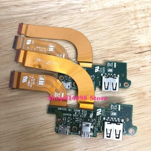 USB Board WITH CABLE Fit For Dell Venue 11 Pro 7140 Micro USB Charge Port Mini HDMI JCT2 WORKS