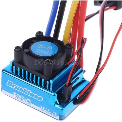 Waterproof 45A 60A 80A 120A Brushless ESC Electric Speed Controller Dust-proof for 1/8 1/10 1/12 RC Car Crawler RC Boat Part