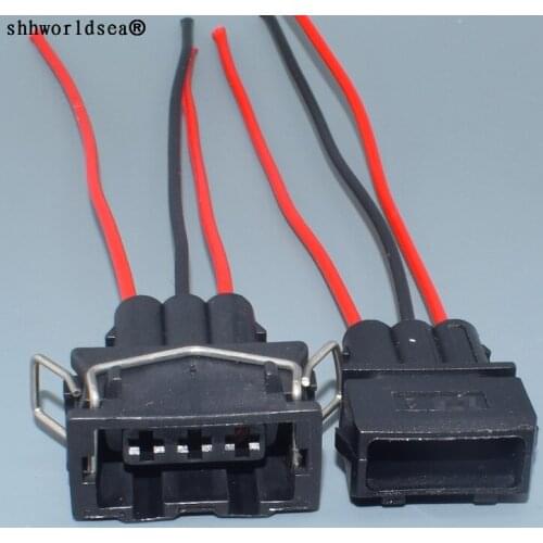 Worldgolden 3 Pin 3.5mm 357972753 Female male 357 972 753 Automotive Coil Connector For VW Audi