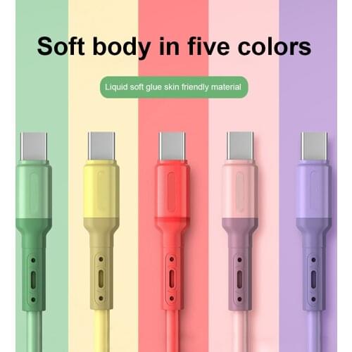 Charger For iPhone 12 Pro Max 11 X XR XS 8 7 6 6s For iPad Cord For IOS Android Charging Charger Cable Liquid Silicone Cable