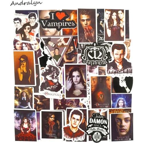 10/50Pcs The Vampire Diaries Decal Stickers Game Stickers for Skateboard Laptop Car Styling Luggage Waterproof Stickers