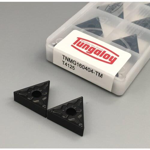 100% Original 10PCS TNMG160404 TM T4125 Machining Steel Parts Carbide Inserts CNC Lathe Tools Metal Turning Tools lathe Cutter