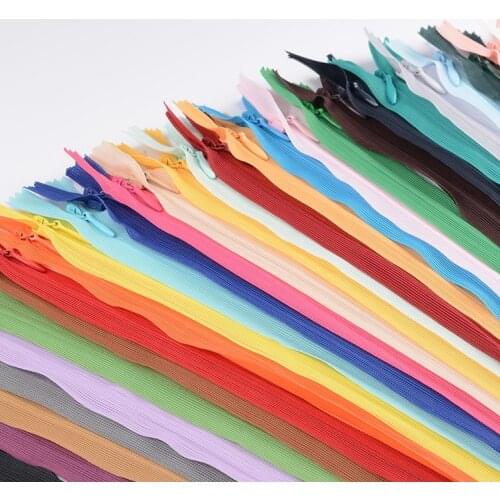 15/30pcs/lot 40 cm Invisible Zipper cushion Skirt Hidden 3# Nylon Zipper for sewing/Garment accessories DIY Handmade Craft