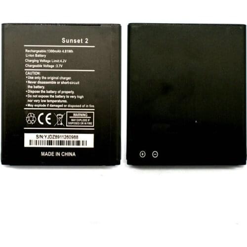 5pcs/lot 1300mAh Phone Battery For Wiko Sunset 2 Battery Sunset2 Batter