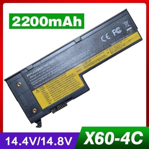 2200mAh 14.8V laptop battery For IBM ThinkPad X60 X60s X61 X61s 40Y7001 92P1168 93P5027 42T4630 92P1170 93P5028 92P1168 42T4505