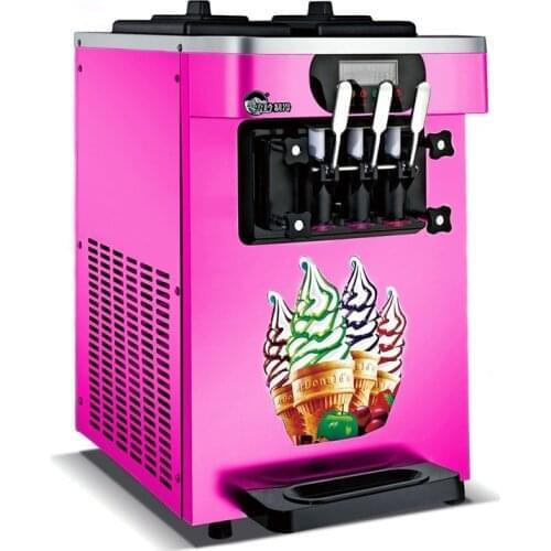 Commercial soft serve Ice cream machine electric 18L/H3 R410 flavors sweet cone ice cream maker 110V/220V 1600W