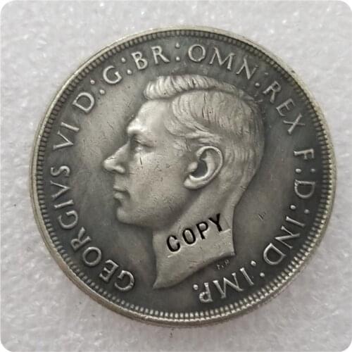 Australian 1937 Crown 5 Shillings COPY Coin
