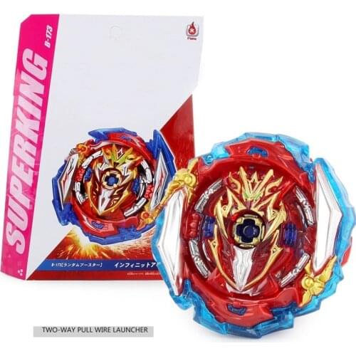 Bayblade BURST SuperKing B-173-01 Infinite Achilles Dm' 1B with Two-way Pull Wire Launcher Toy B-173-02 New Style For Kid Toys
