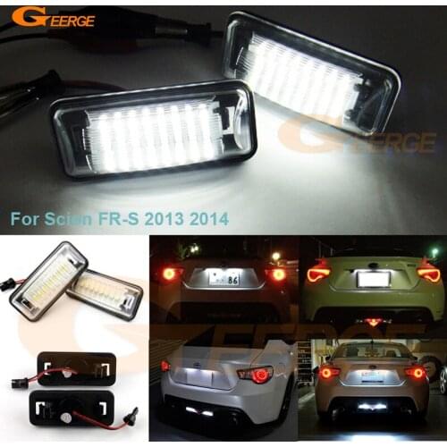 For Scion FR-S FR S 2013 2014 No OBC error Excellent Ultra bright Smd Led License plate lamp light car Accessories