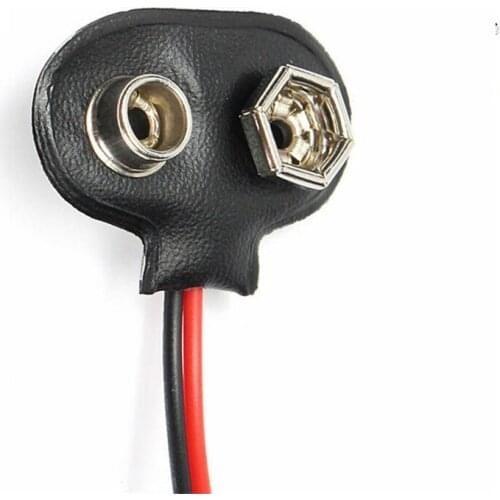 Experimental 9V battery snap power cable to DC 9V clip male line battery adapter for arduino uno r3 mega2560