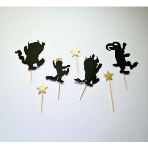 Where The Wild Things Are Cupcake Toppers, Where The Wild Things Are Party, Wild Things Cupcake Picks