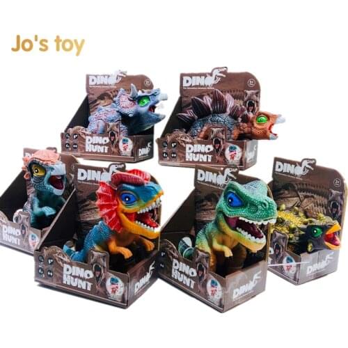 Jos toy Soft rubber dinosaur childrens toys childrens gifts can be sounded in stock new arrival