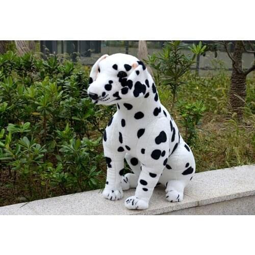 Simulation spotted dog large 70cm squatting Dalmatian plush toy, birthday gift 0171