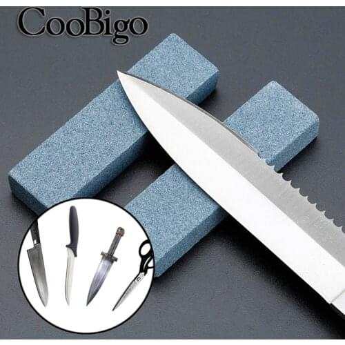 Sharpener Stones Knife 120 Grit Whetstone Grinding Stone Outdoor Camp Chef Knives Scissors Dagger Kitchen Tools Accessories 2pcs